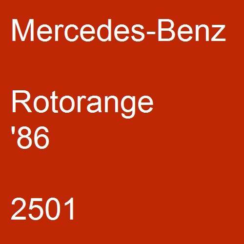Mercedes-Benz, Rotorange '86, 2501.